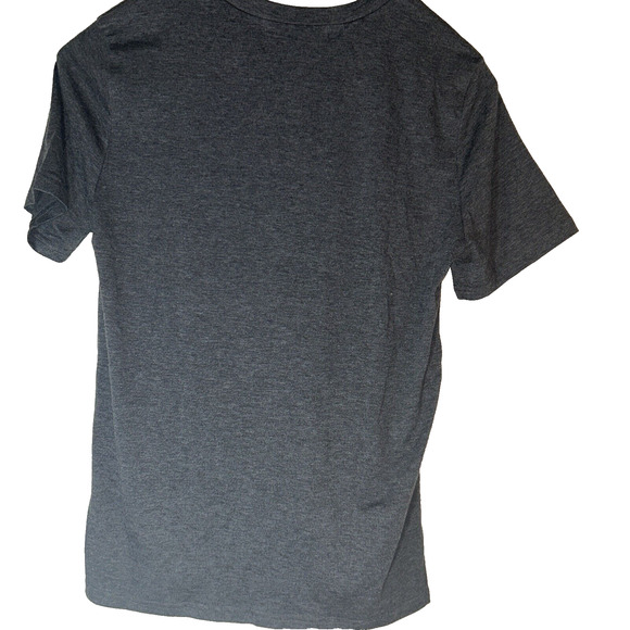 GOOD VIBES Tops Womens Medium T Shirts Dark GrayCrew Graphic Short Sleeve Yexipo - Picture 3 of 4